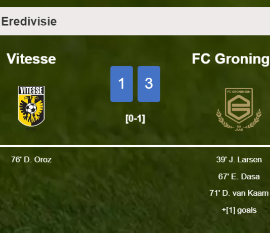 FC Groningen conquers Vitesse 3-1