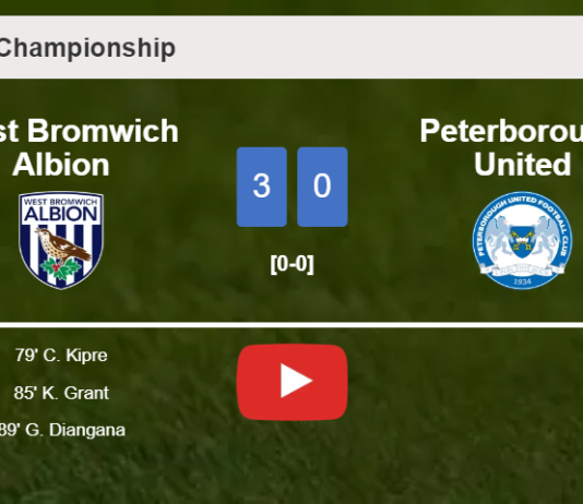 West Bromwich Albion defeats Peterborough United 3-0. HIGHLIGHTS