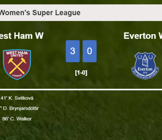 West Ham beats Everton 3-0