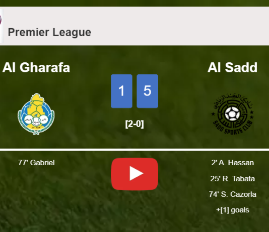 Al Sadd prevails over Al Gharafa 5-1 after playing a incredible match. HIGHLIGHTS
