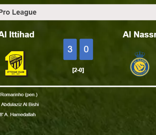 Al Ittihad beats Al Nassr 3-0