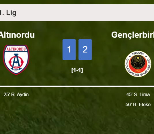 Gençlerbirliği recovers a 0-1 deficit to beat Altınordu 2-1