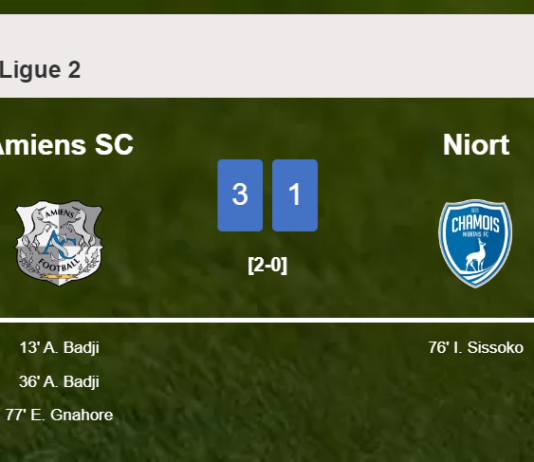 Amiens SC tops Niort 3-1