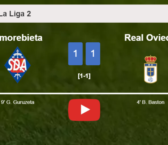 Amorebieta and Real Oviedo draw 1-1 on Sunday. HIGHLIGHTS
