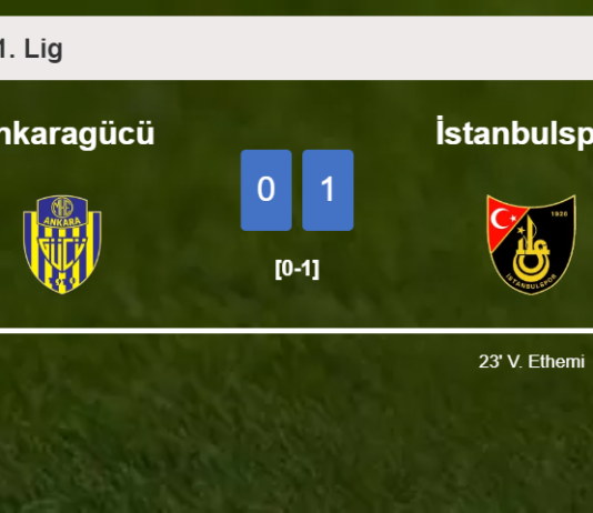 İstanbulspor overcomes Ankaragücü 1-0 with a goal scored by V. Ethemi