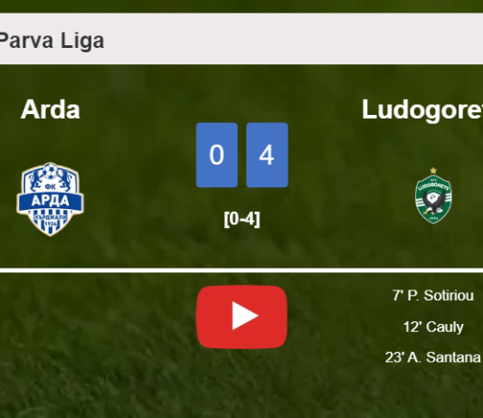 Ludogorets conquers Arda 4-0 after playing a incredible match. HIGHLIGHTS