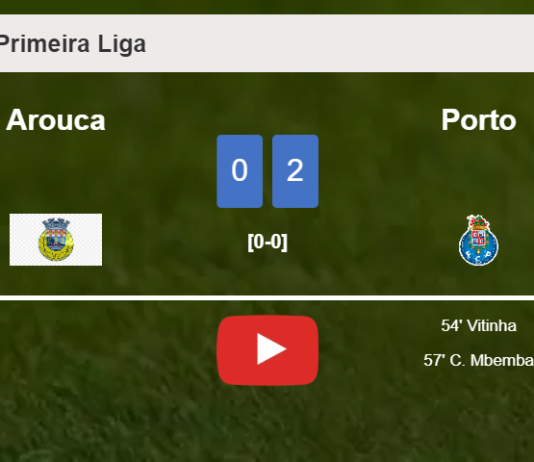 Porto surprises Arouca with a 2-0 win. HIGHLIGHTS