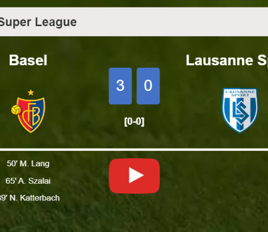 Basel prevails over Lausanne Sport 3-0. HIGHLIGHTS