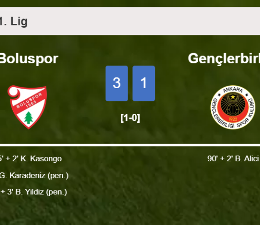 Boluspor beats Gençlerbirliği 3-1