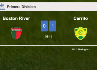 Cerrito conquers Boston River 1-0 with a goal scored by F. Rodriguez