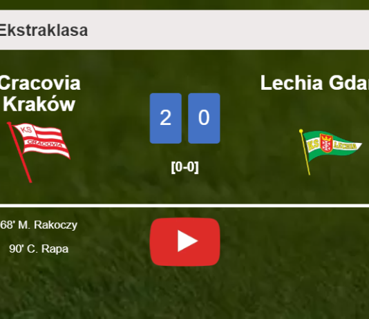 Cracovia Kraków prevails over Lechia Gdańsk 2-0 on Friday. HIGHLIGHTS