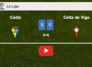 Cádiz draws 0-0 with Celta de Vigo with S. Mina missing a penalt. HIGHLIGHTS