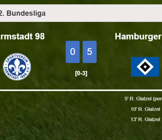 Hamburger SV tops Darmstadt 98 5-0 with 4 goals from R. Glatzel