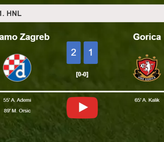 Dinamo Zagreb seizes a 2-1 win against Gorica. HIGHLIGHTS