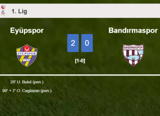 Eyüpspor overcomes Bandırmaspor 2-0 on Sunday