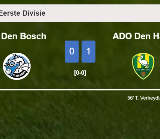 ADO Den Haag conquers FC Den Bosch 1-0 with a goal scored by T. Verheydt