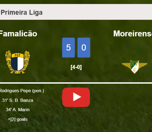 Famalicão crushes Moreirense 5-0 with an outstanding performance. HIGHLIGHTS