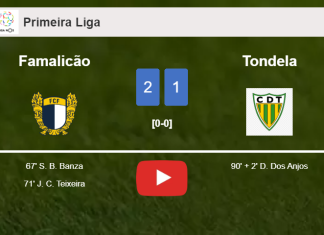 Famalicão seizes a 2-1 win against Tondela. HIGHLIGHTS