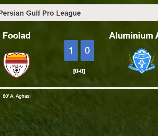 Foolad overcomes Aluminium Arak 1-0 with a goal scored by A. Aghasi