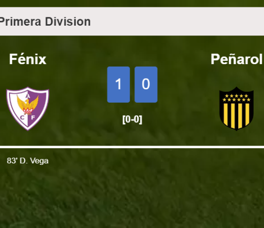 Fénix defeats Peñarol 1-0 with a goal scored by D. Vega