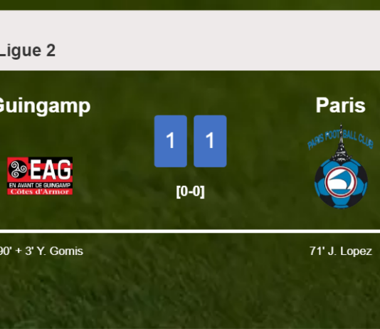 Guingamp seizes a draw against Paris