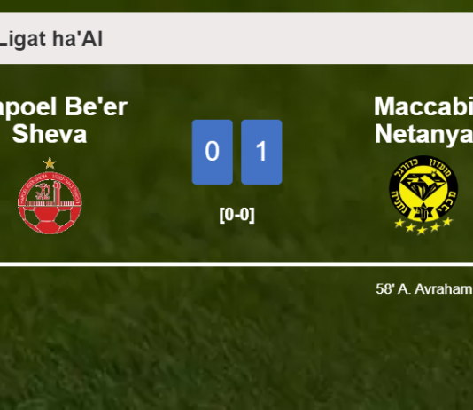 Maccabi Netanya overcomes Hapoel Be'er Sheva 1-0 with a goal scored by A. Avraham