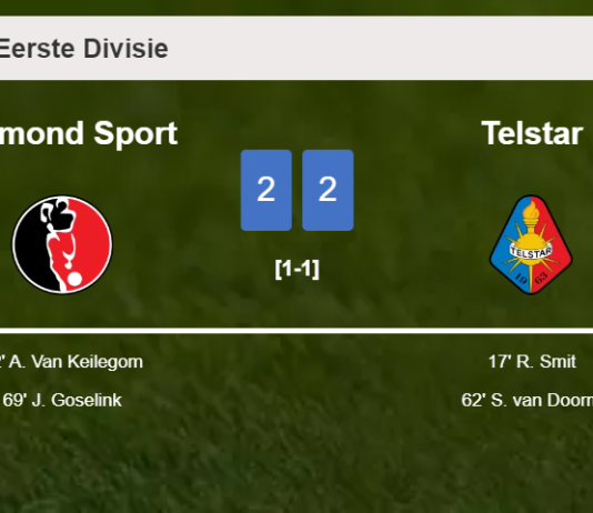 Helmond Sport and Telstar draw 2-2 on Friday