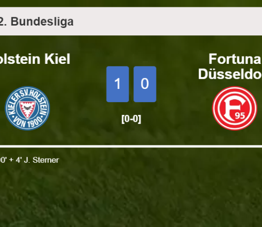Holstein Kiel defeats Fortuna Düsseldorf 1-0 with a late goal scored by J. Sterner