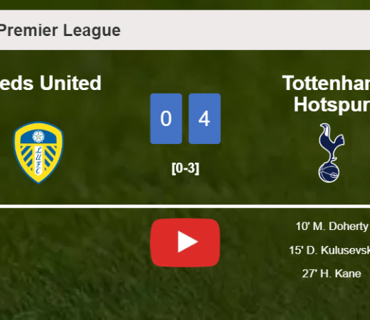 Tottenham Hotspur conquers Leeds United 4-0 after playing a incredible match. HIGHLIGHTS