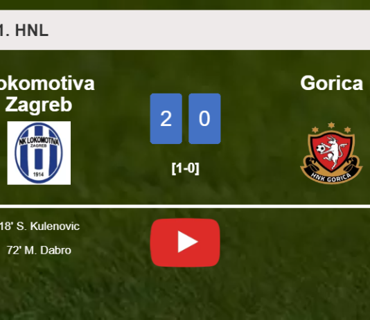Lokomotiva Zagreb conquers Gorica 2-0 on Saturday. HIGHLIGHTS