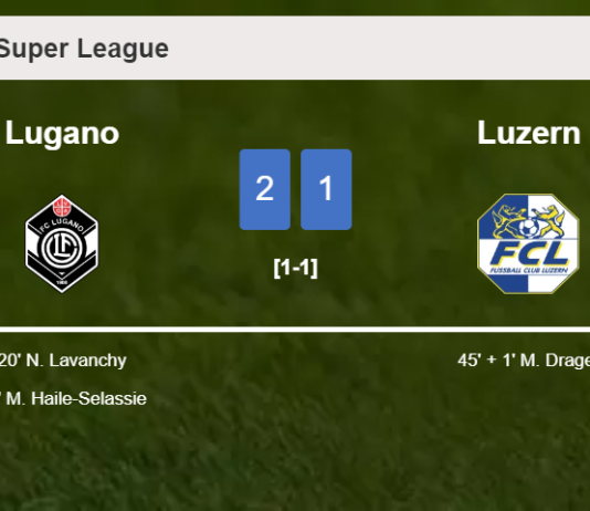 Lugano defeats Luzern 2-1