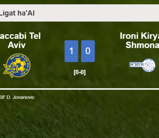 Maccabi Tel Aviv tops Ironi Kiryat Shmona 1-0 with a goal scored by D. Jovanovic