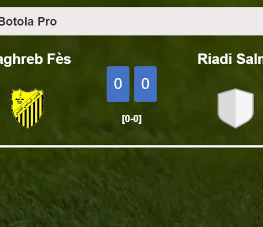 Maghreb Fès draws 0-0 with Riadi Salmi with M. Sahd missing a penalt