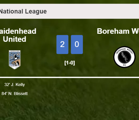 Maidenhead United surprises Boreham Wood with a 2-0 win