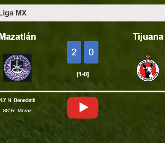 Mazatlán draws 0-0 with Tijuana on Friday. HIGHLIGHTS