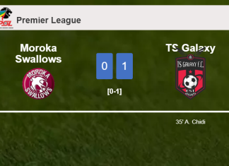TS Galaxy conquers Moroka Swallows 1-0 with a goal scored by A. Chidi