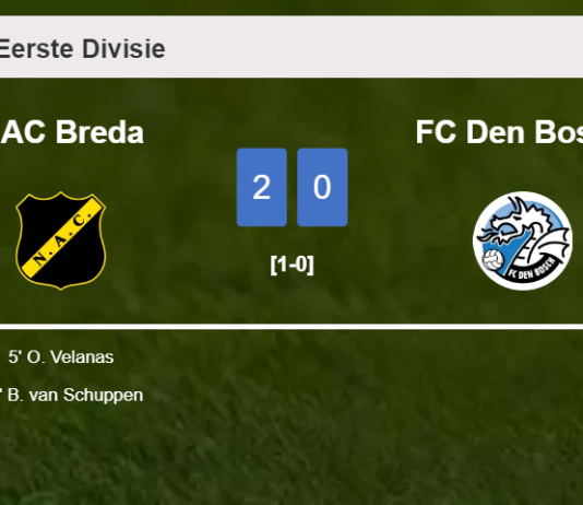NAC Breda conquers FC Den Bosch 2-0 on Sunday