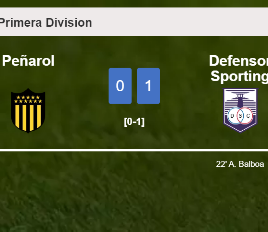 Defensor Sporting prevails over Peñarol 1-0 with a goal scored by A. Balboa