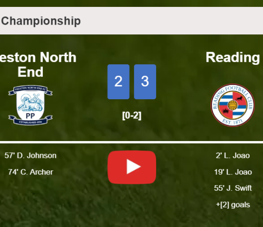 Reading overcomes Preston North End 3-2. HIGHLIGHTS