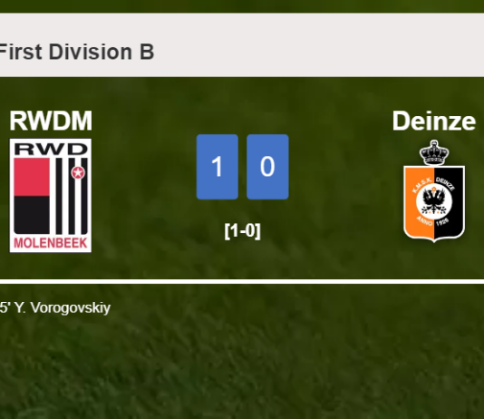 RWDM prevails over Deinze 1-0 with a goal scored by Y. Vorogovskiy