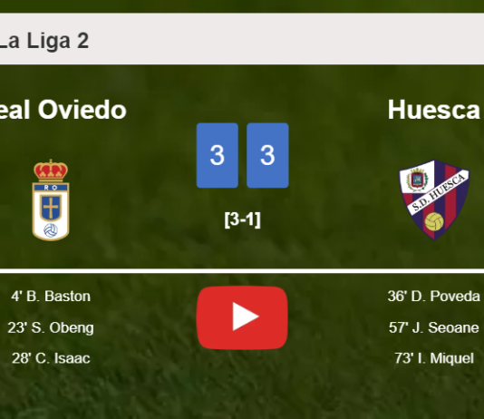 Real Oviedo and Huesca draws a crazy match 3-3 on Sunday. HIGHLIGHTS