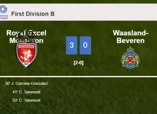 Royal Excel Mouscron beats Waasland-Beveren 3-0