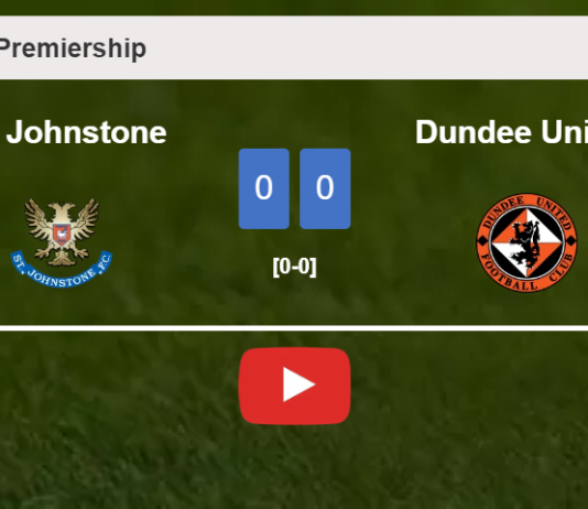 St. Johnstone draws 0-0 with Dundee United on Saturday. HIGHLIGHTS