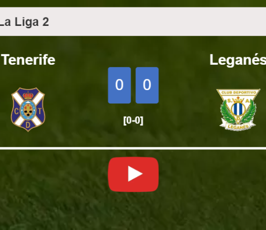 Leganés stops Tenerife with a 0-0 draw. HIGHLIGHTS