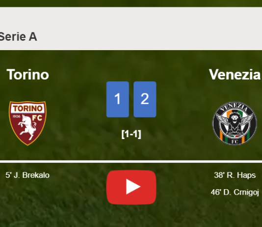 Venezia recovers a 0-1 deficit to conquer Torino 2-1. HIGHLIGHTS