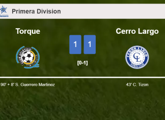 Torque steals a draw against Cerro Largo