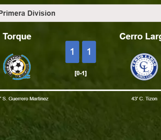 Torque steals a draw against Cerro Largo