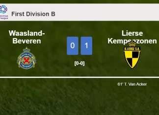 Lierse Kempenzonen prevails over Waasland-Beveren 1-0 with a goal scored by T. Van
