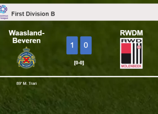 Waasland-Beveren overcomes RWDM 1-0 with a late goal scored by M. Trari