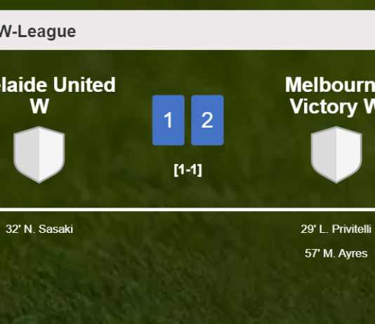 Melbourne Victory W prevails over Adelaide United W 2-1